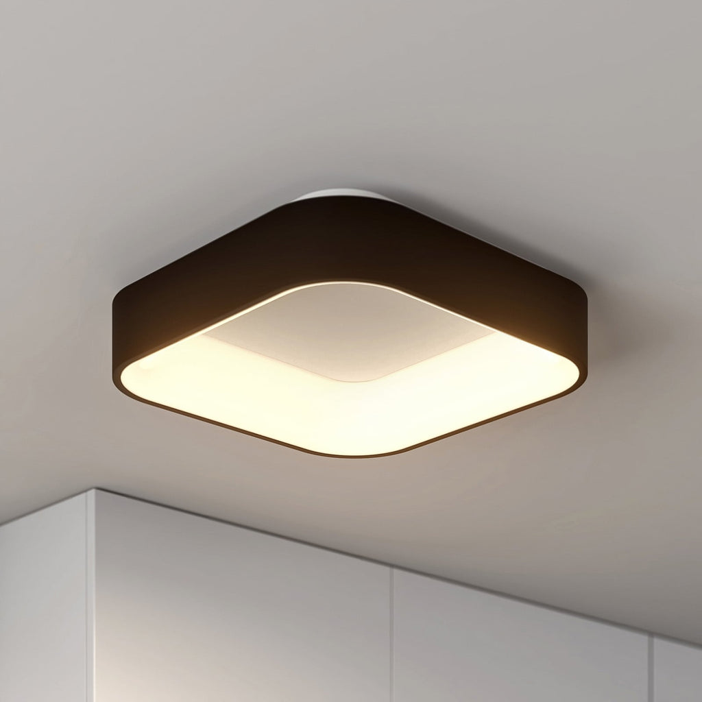 LED taklampe Aleksi svart CCT dimbar forfra