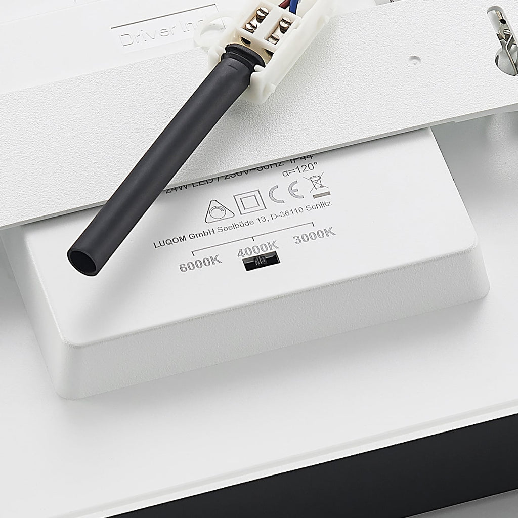 LED taklampe Alette CCT dimbar svart med svart finish