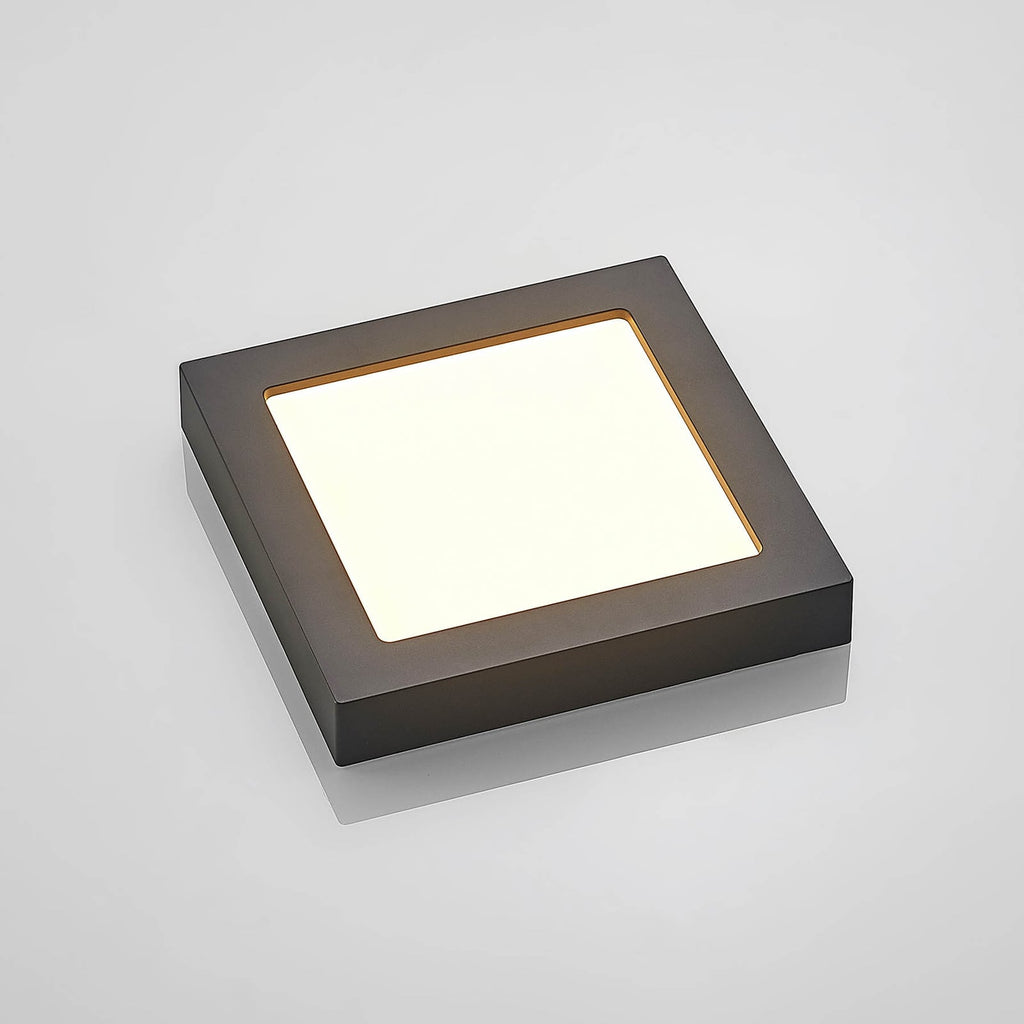 LED taklampe Alette dimbar CCT svart 22,7 cm sideprofil