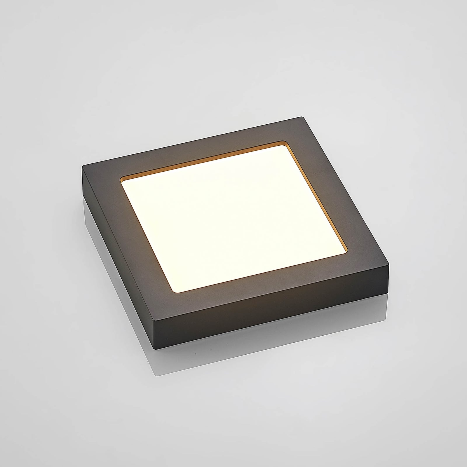 LED taklampe Alette dimbar CCT svart 22,7 cm sideprofil