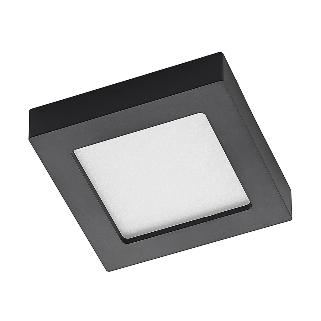 LED taklampe Alette dimbar CCT svart IP44 12W 17 cm bakside
