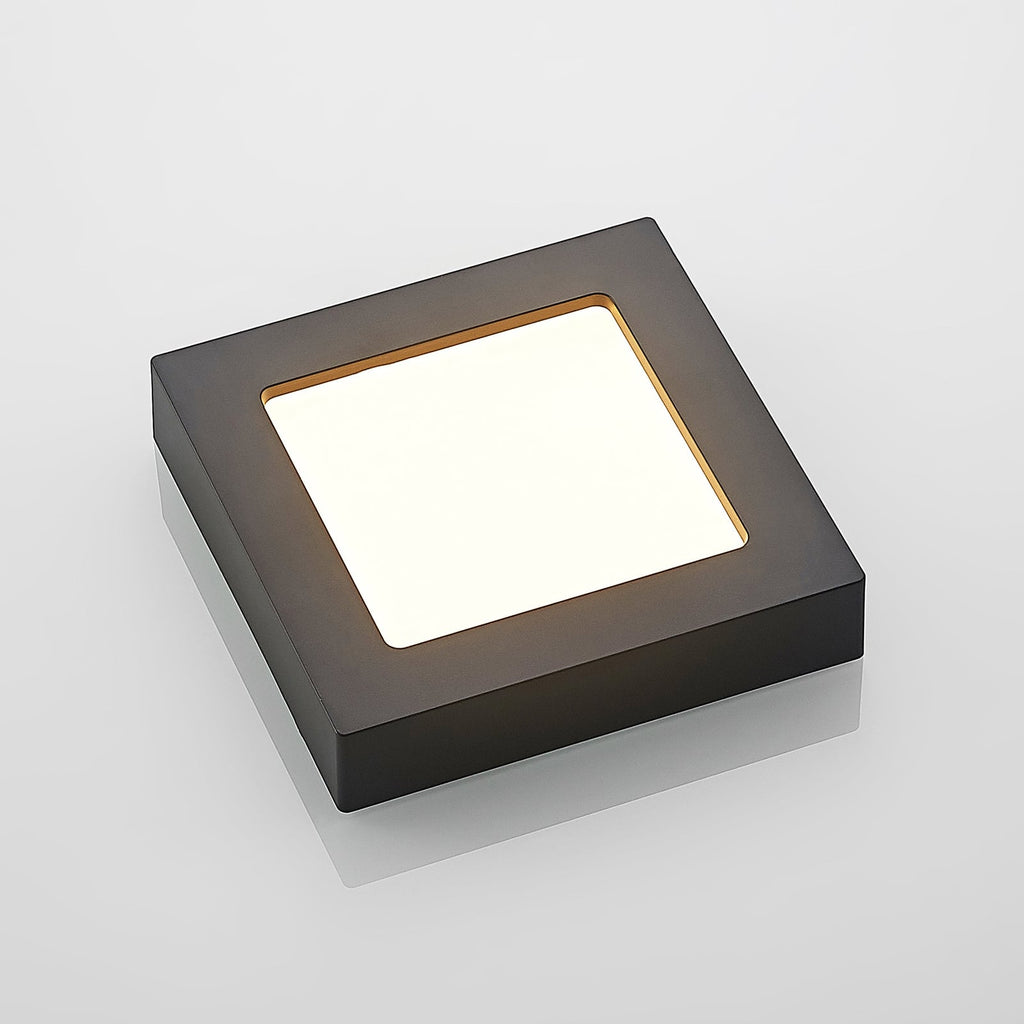 Montert LED taklampe Alette dimbar CCT svart IP44 12W 17 cm i rom
