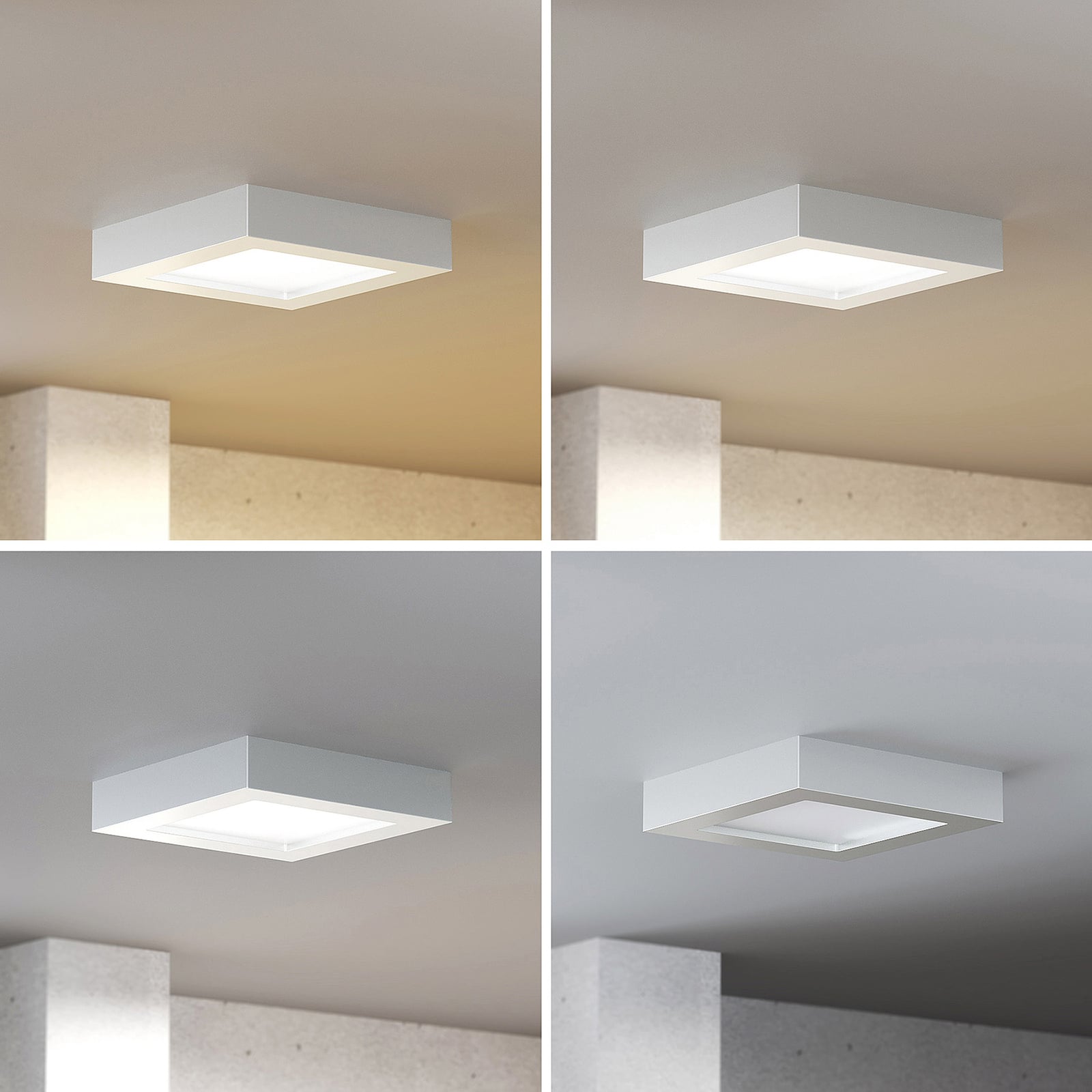 LED taklampe Alette dimbar hvit bakside