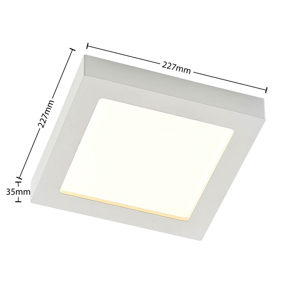 LED taklampe Alette dimbar hvit detalj av lys