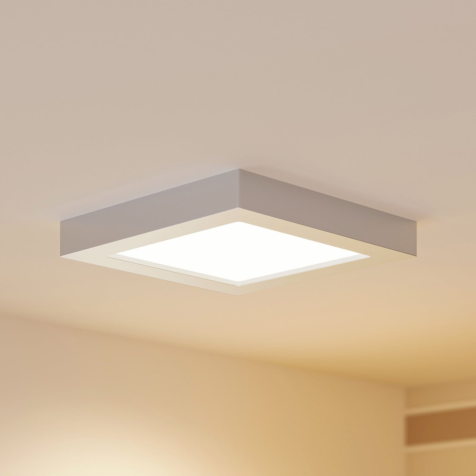 LED taklampe Alette dimbar sølv forfra