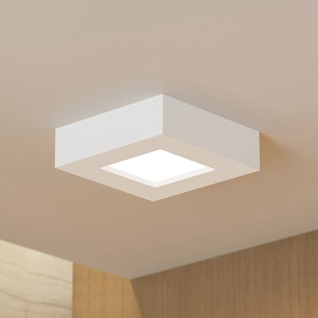 LED taklampe Alette hvit 12,2 cm dimbar IP44 forfra