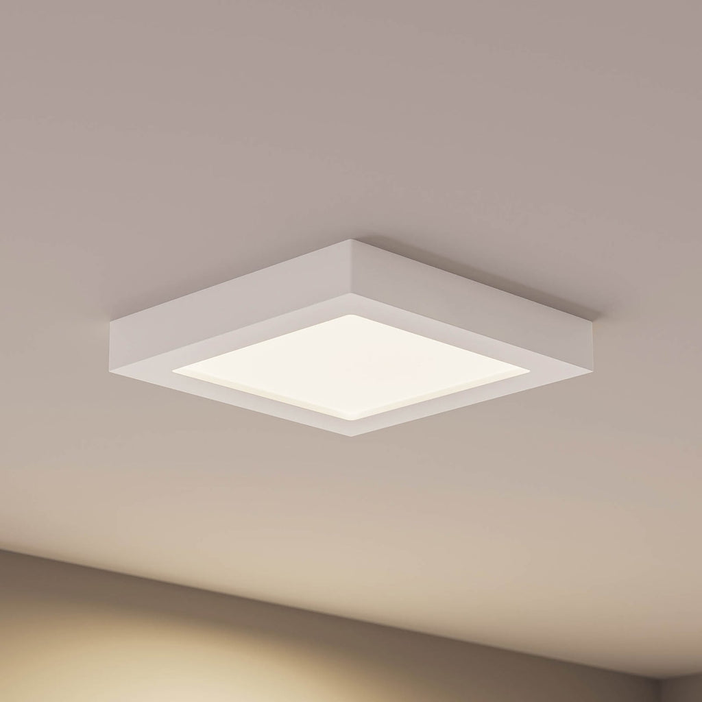 LED taklampe Alette hvit 22,7 cm 24W dimbar IP44 forfra
