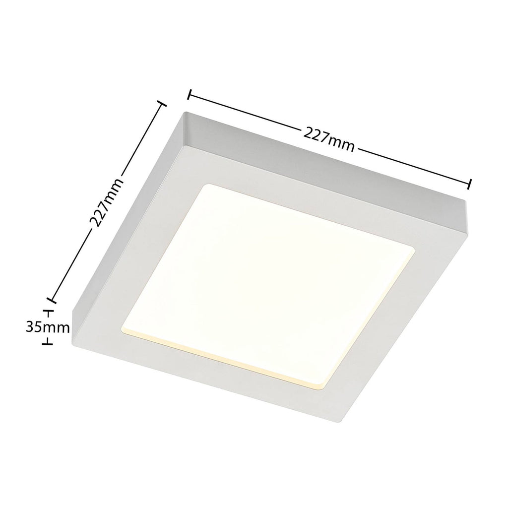 LED taklampe Alette hvit 22,7 cm 24W dimbar IP44 nærbilde