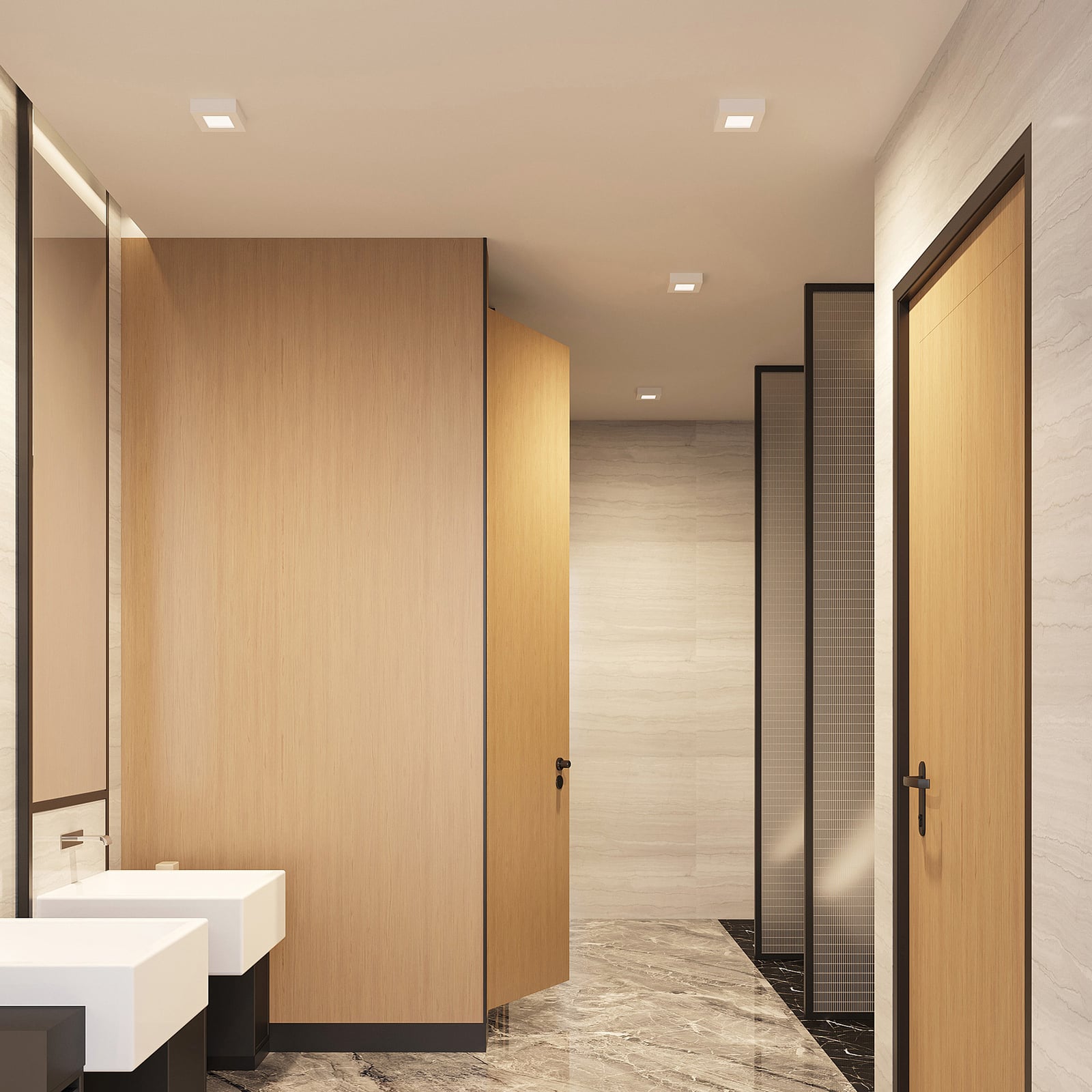 LED taklampe Alette hvit 12,2 cm dimbar IP44 detalj av lys