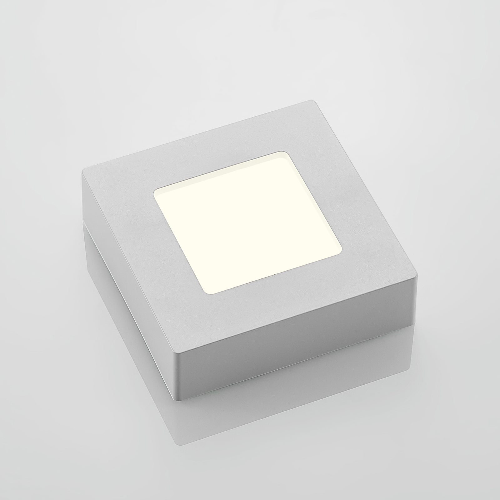 LED taklampe Alette hvit 12,2 cm dimbar IP44 lysbilde