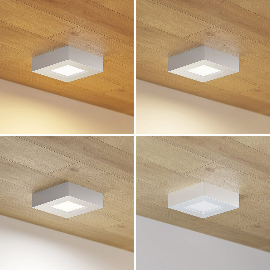 LED taklampe Alette sølv dimbar bakside