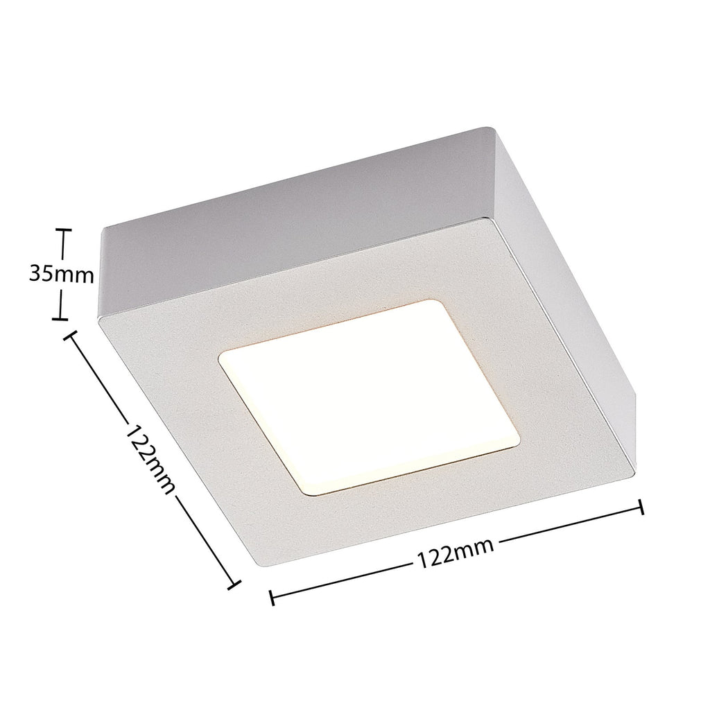 LED taklampe Alette sølv dimbar side