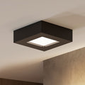 LED taklampe Alette svart CCT dimbar IP44 6W forfra