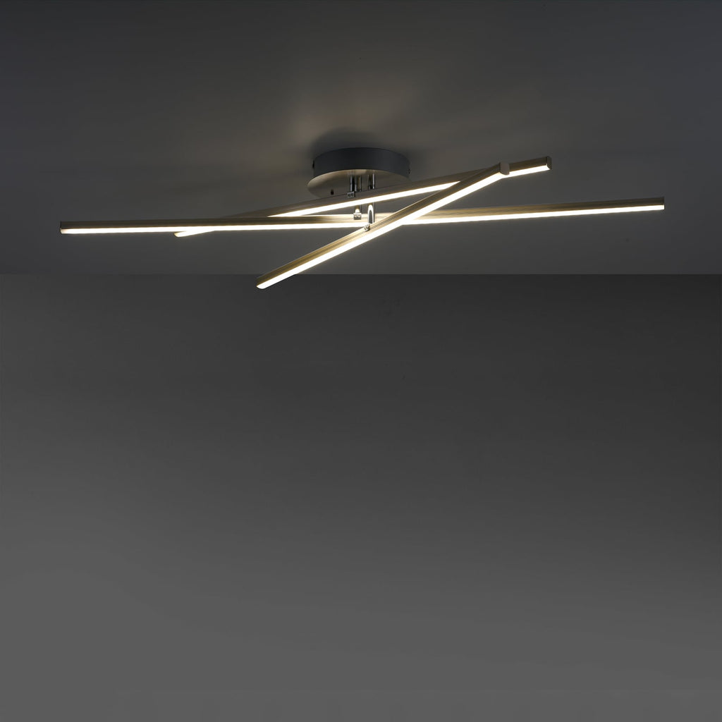 LED taklampe Alina CCT RGB dimbar med fjernkontroll 78 cm forfra