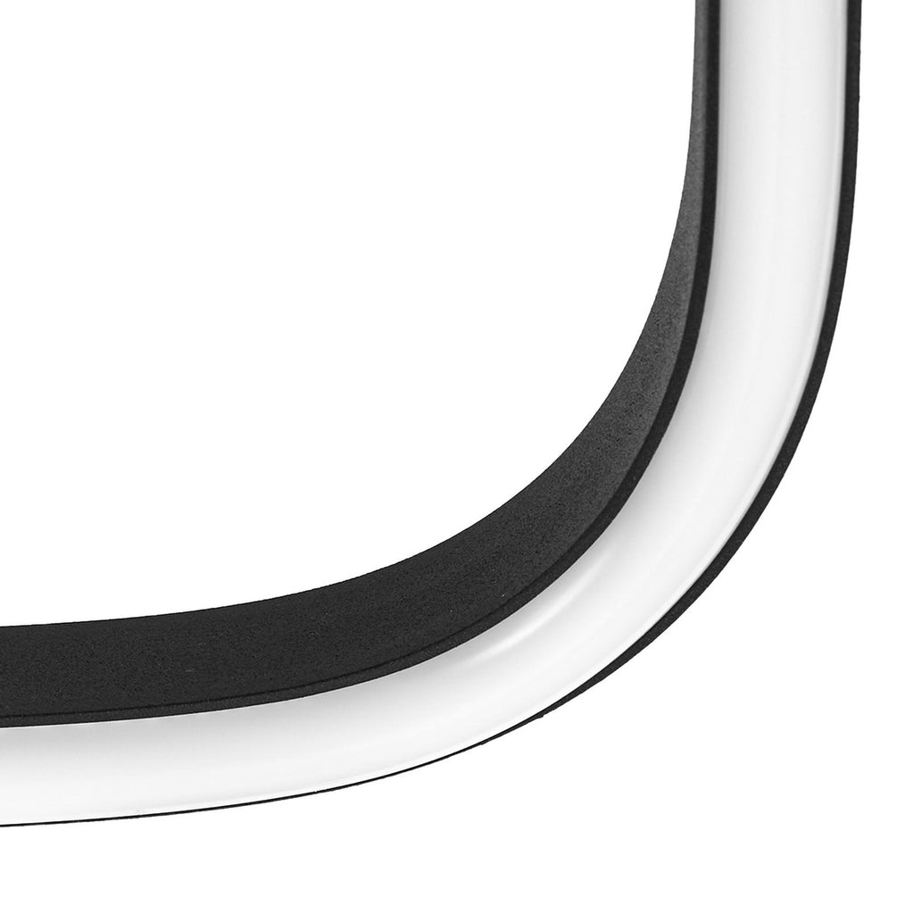 LED taklampe Amiya firkantet svart aluminium 64 cm fra siden