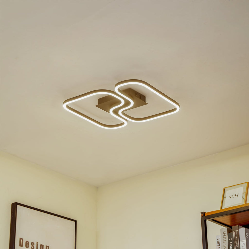 LED taklampe Amiya svart aluminium bakside