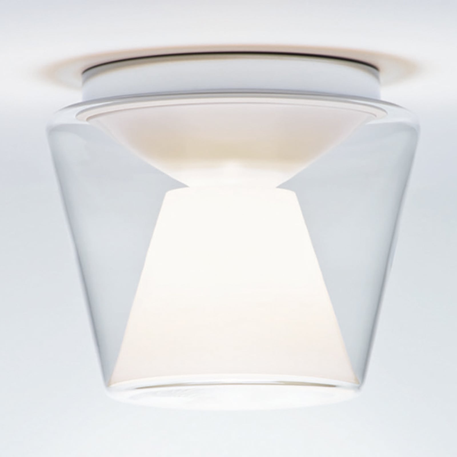 LED taklampe Annex L krystallglass konisk forfra