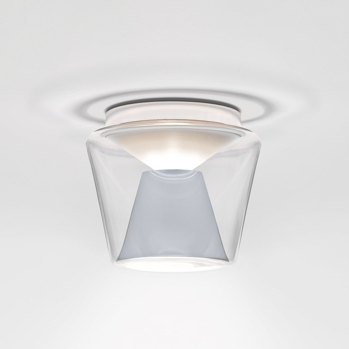 LED taklampe Annex M glass polert aluminium Ø22 cm dimbar for innendørs bruk