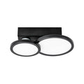 LED taklampe Aqua 2-lys GU10 svart IP44 fra forfra