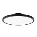 LED taklampe Aqua Ø30,2 cm svart aluminium forfra