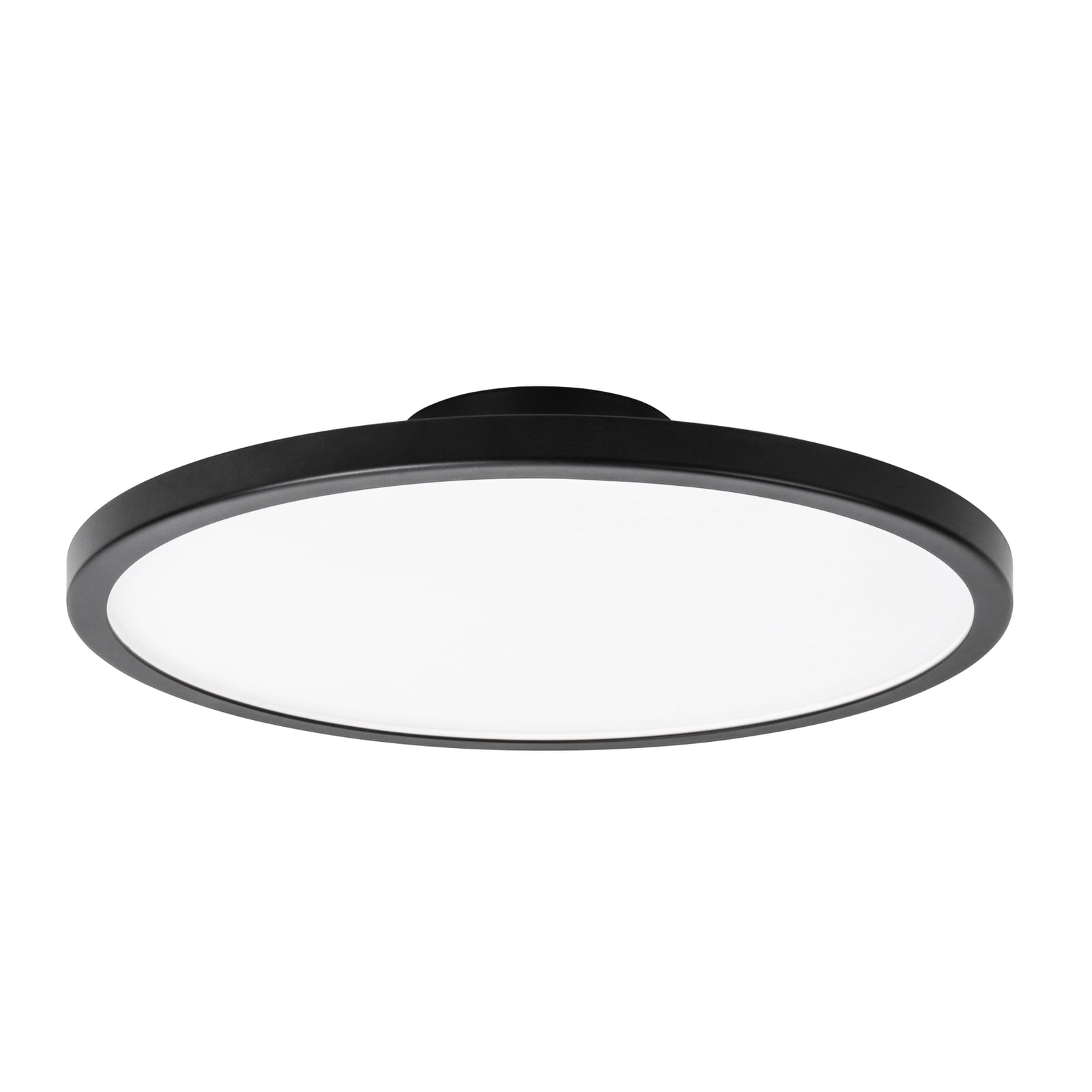 LED taklampe Aqua Ø30,2 cm svart aluminium forfra