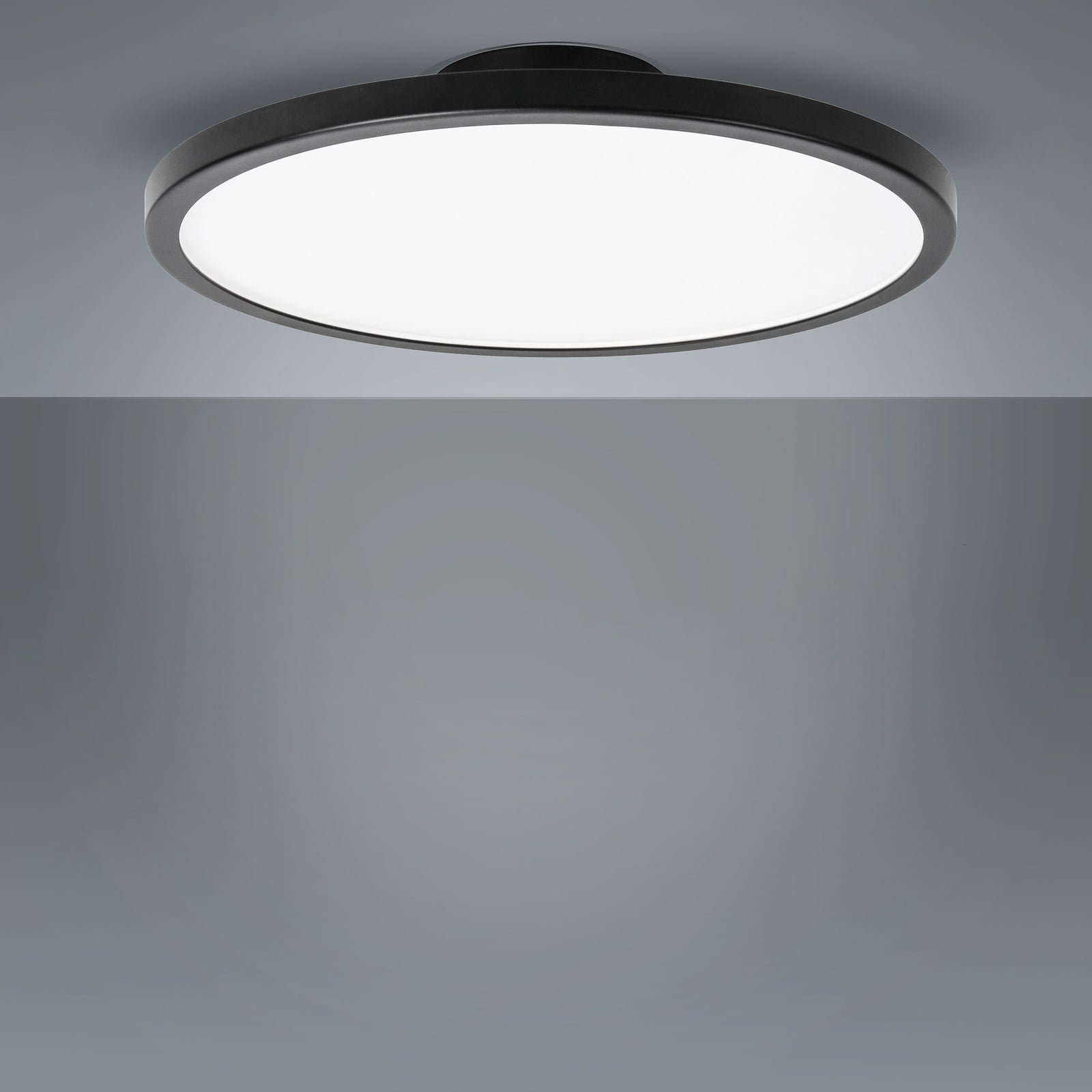 LED taklampe Aqua Ø30,2 cm svart aluminium bakside