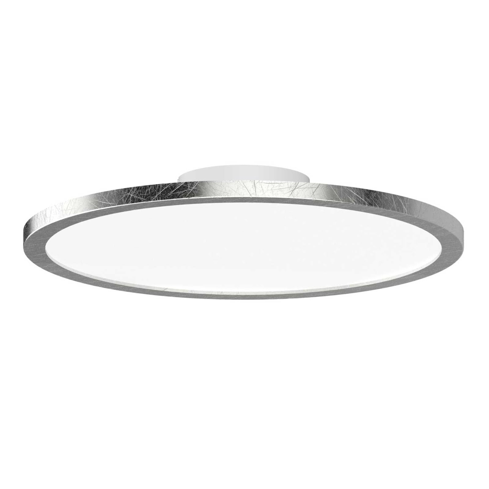 LED taklampe Aqua bladsølv Ø30 cm GX53 CCT IP44 fra forfra