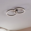 LED taklampe Armandolo svart CCT RGB dimbar 67 cm forfra