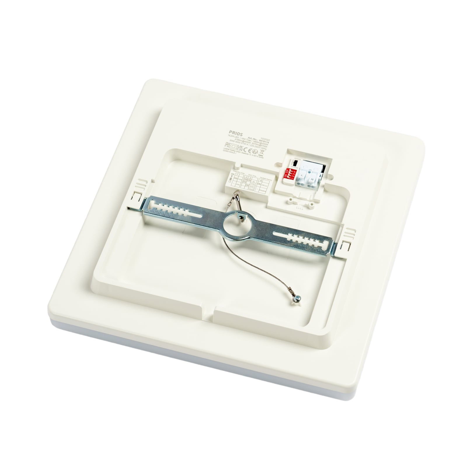 LED taklampe Artin med bevegelsessensor sideprofil