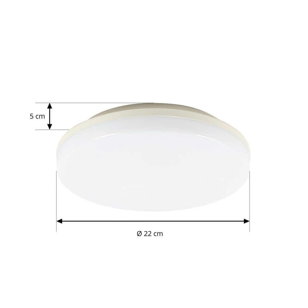 Detaljbilde av LED-taklampe Artin med bevegelsessensor hvit