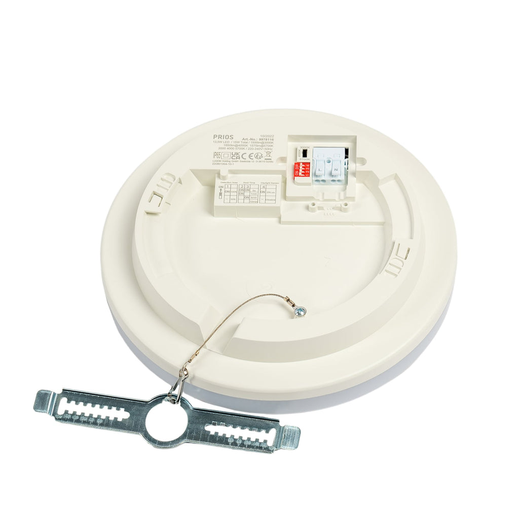 LED-taklampe Artin med bevegelsessensor hvit sideprofil