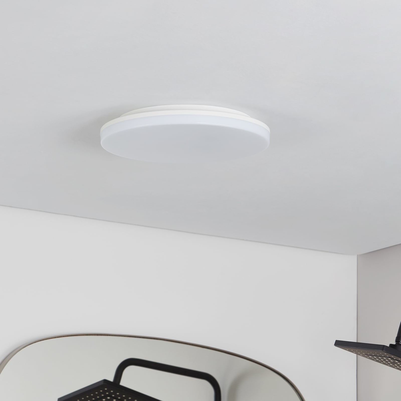 LED taklampe Artin hvit CCT IP65 bakside