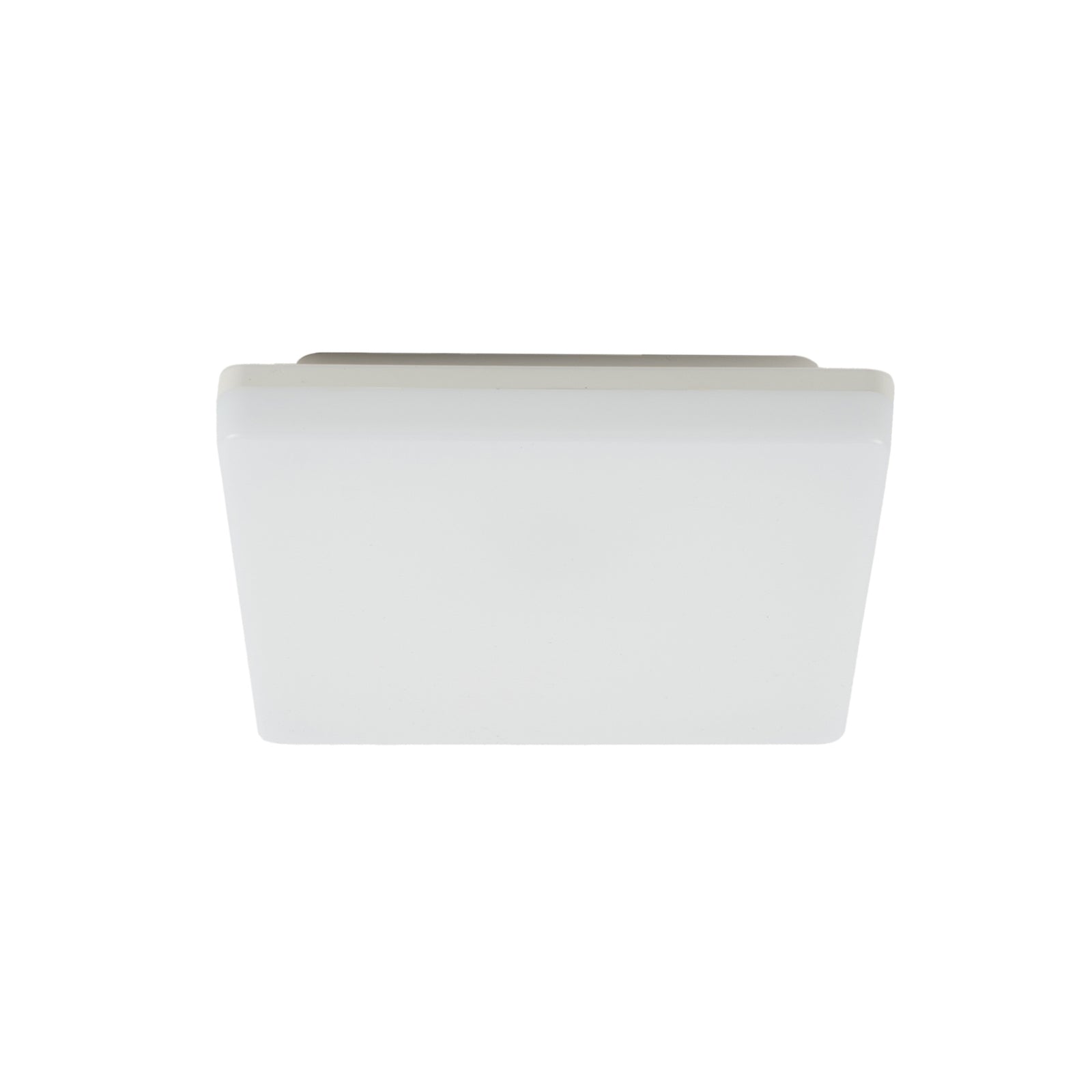 LED taklampe Artin kvadratisk hvit 22 cm IP65 CCT detalj nærbilde