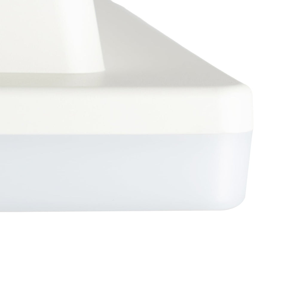 LED taklampe Artin kvadratisk hvit 33 cm lysdetalj
