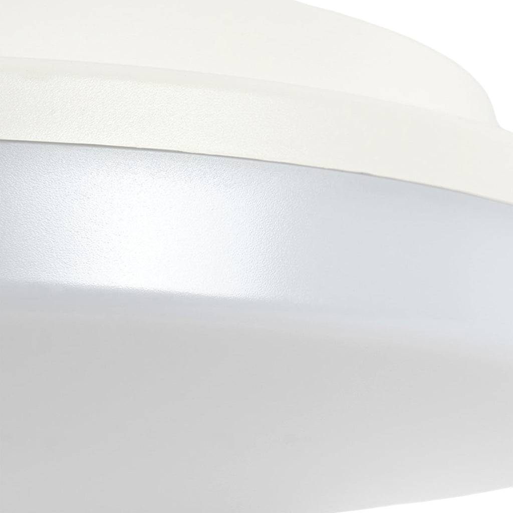 LED taklampe Artin rund plast Ø28 cm CCT IP65 sideprofil