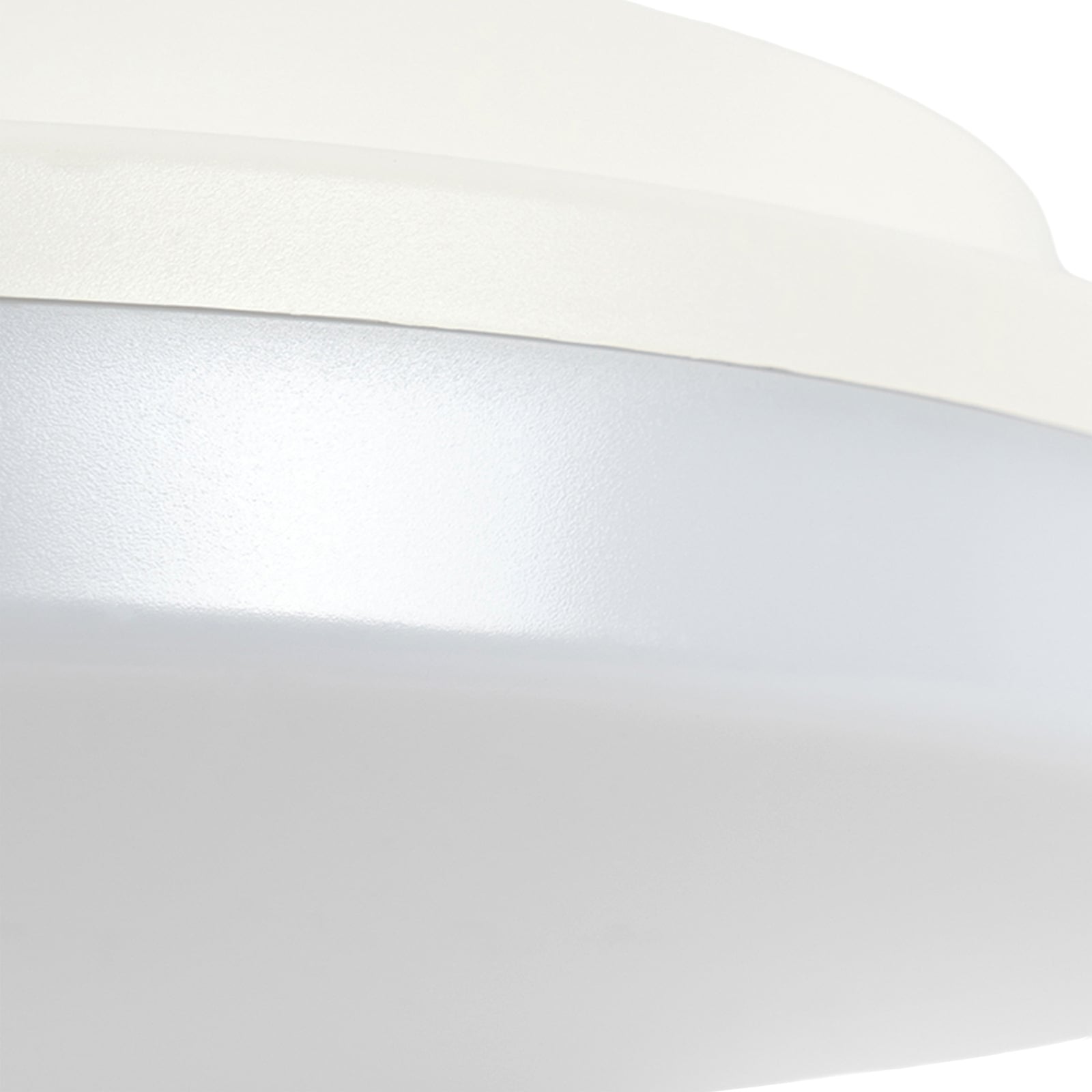 LED taklampe Artin rund plast Ø28 cm CCT IP65 sideprofil