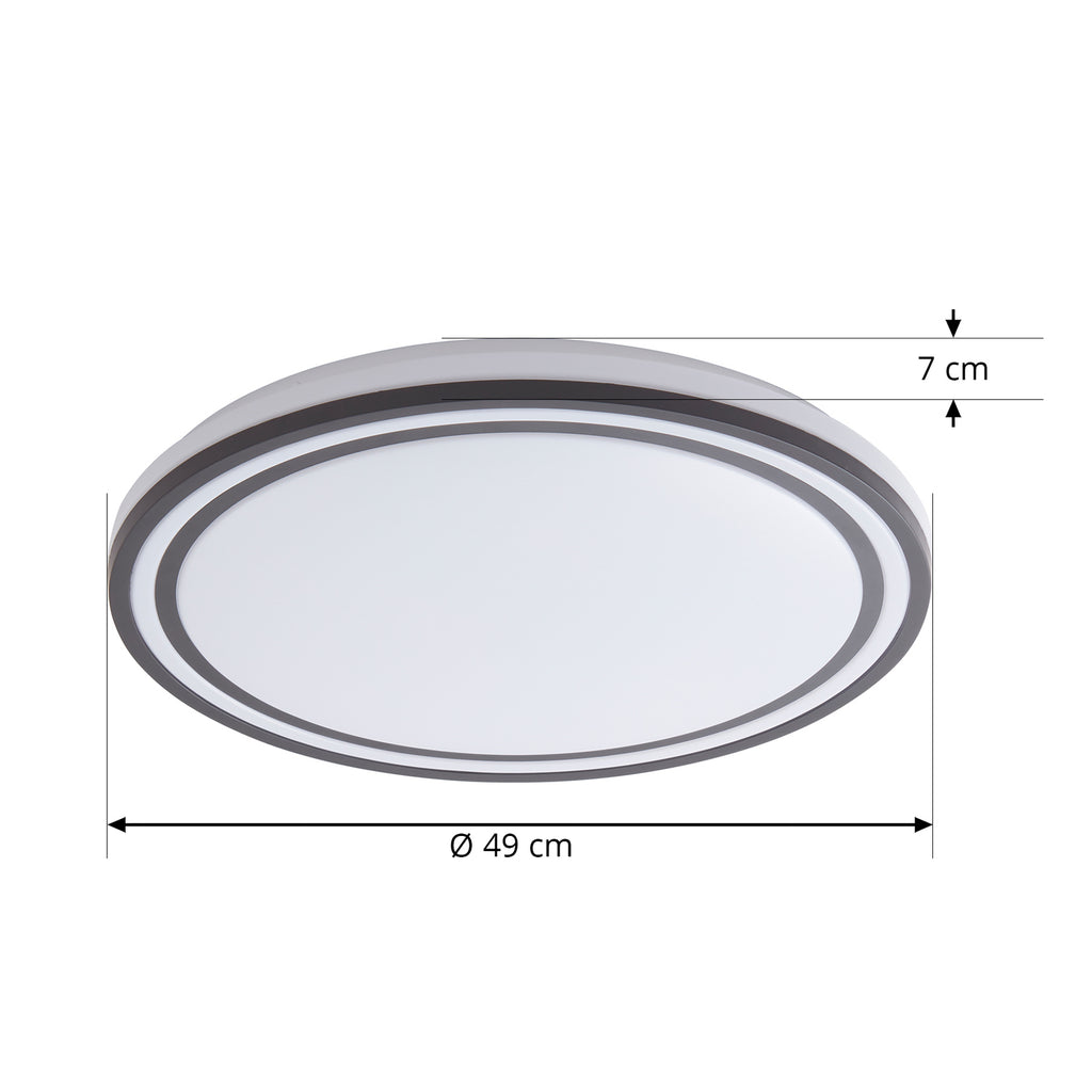 LED-taklampe Arvada RGBIC dimbar WiFi montert i tak