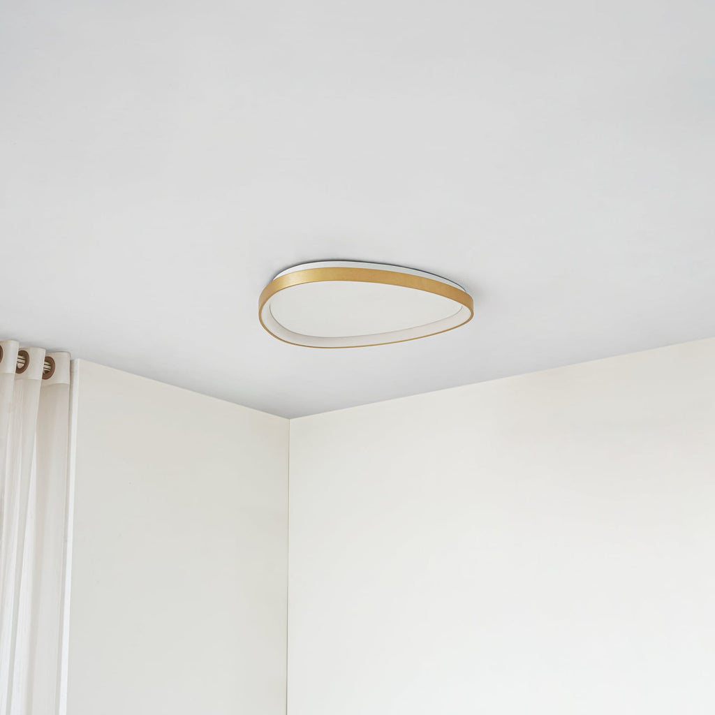 LED taklampe Asken dimbar gull CCT Ø61 cm 48W detalj
