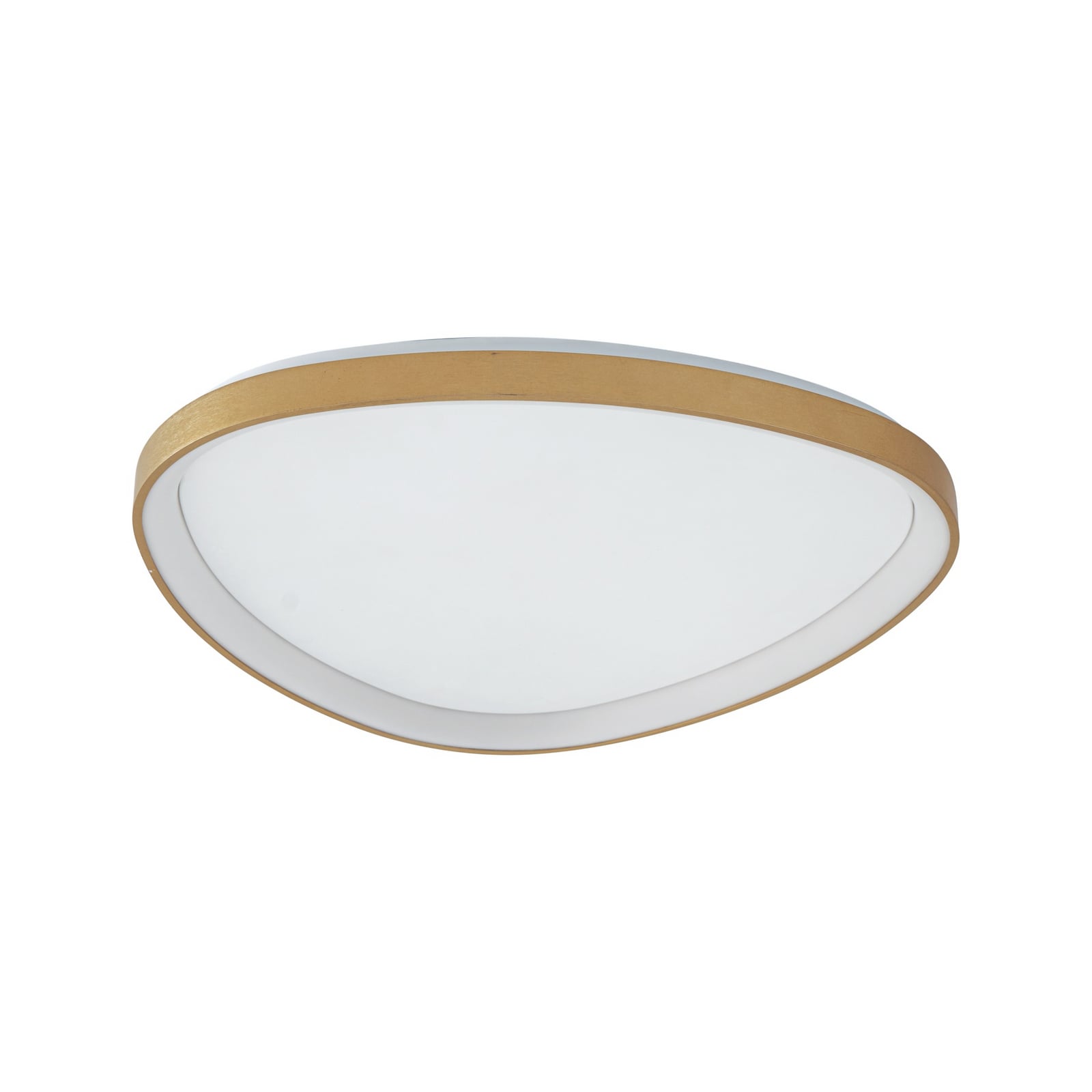 LED taklampe Asken dimbar gull CCT Ø61 cm 48W montert i rom