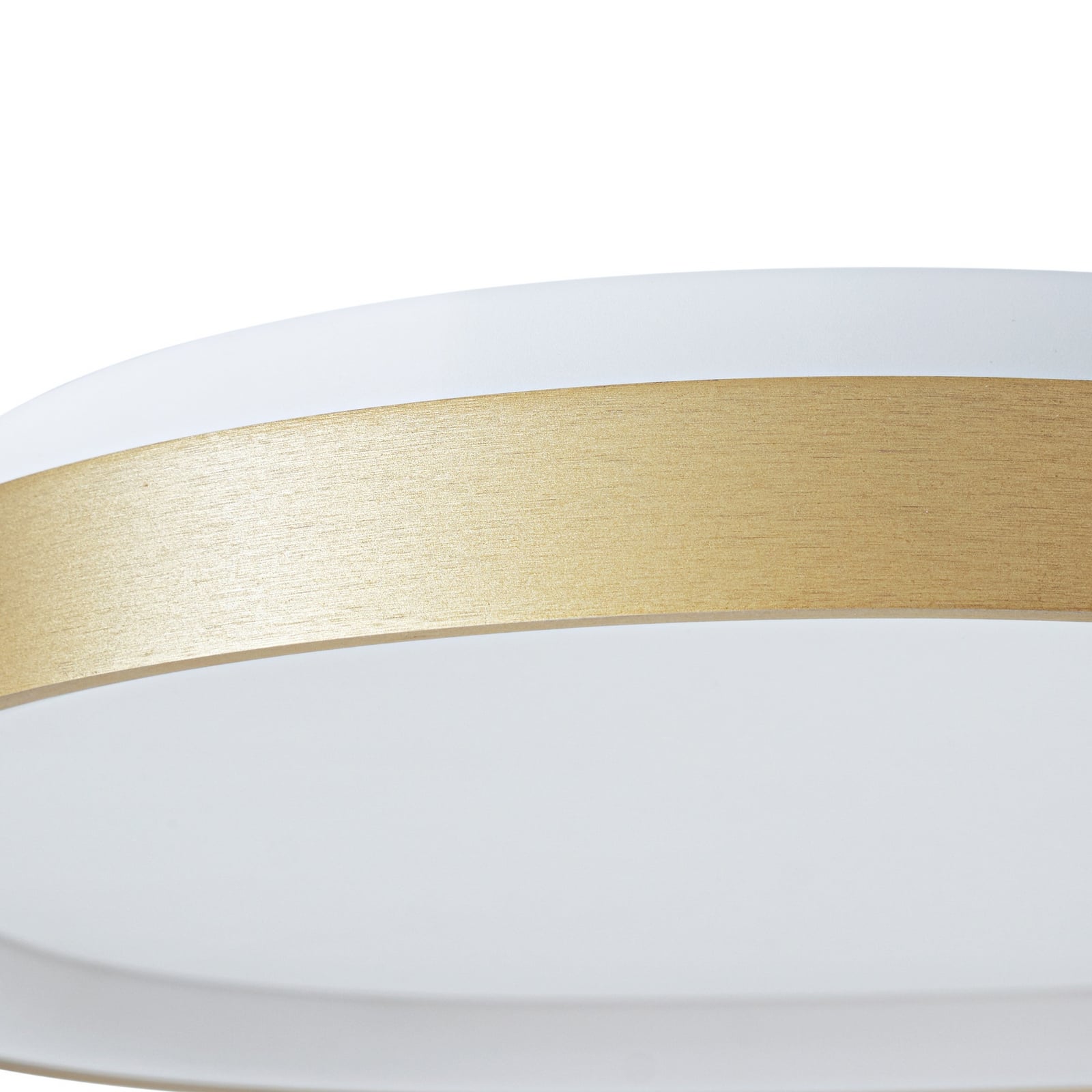LED taklampe Asken dimbar gull CCT Ø61 cm 48W lysdetalj