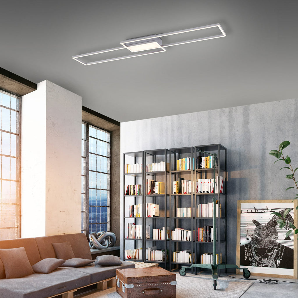 LED taklampe Asmin CCT dimbar stål 109,5x25,7 cm bakside