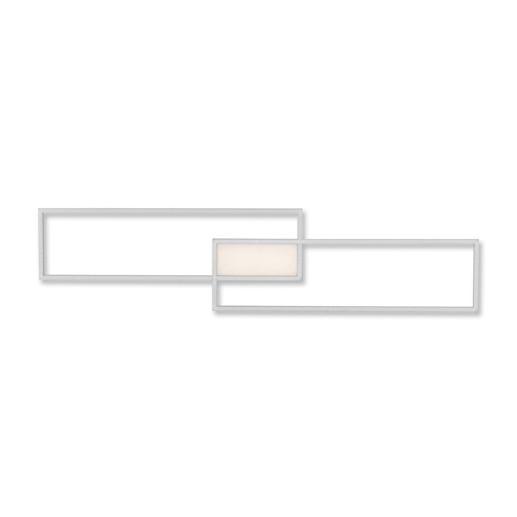 LED taklampe Asmin CCT dimbar stål 109,5x25,7 cm montert i rom