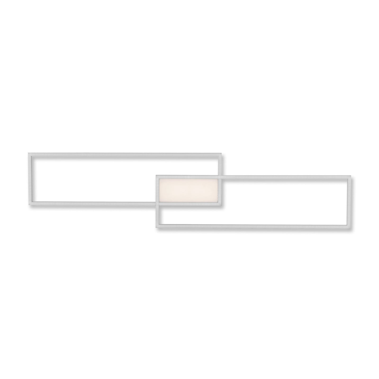 LED taklampe Asmin CCT dimbar stål 109,5x25,7 cm montert i rom