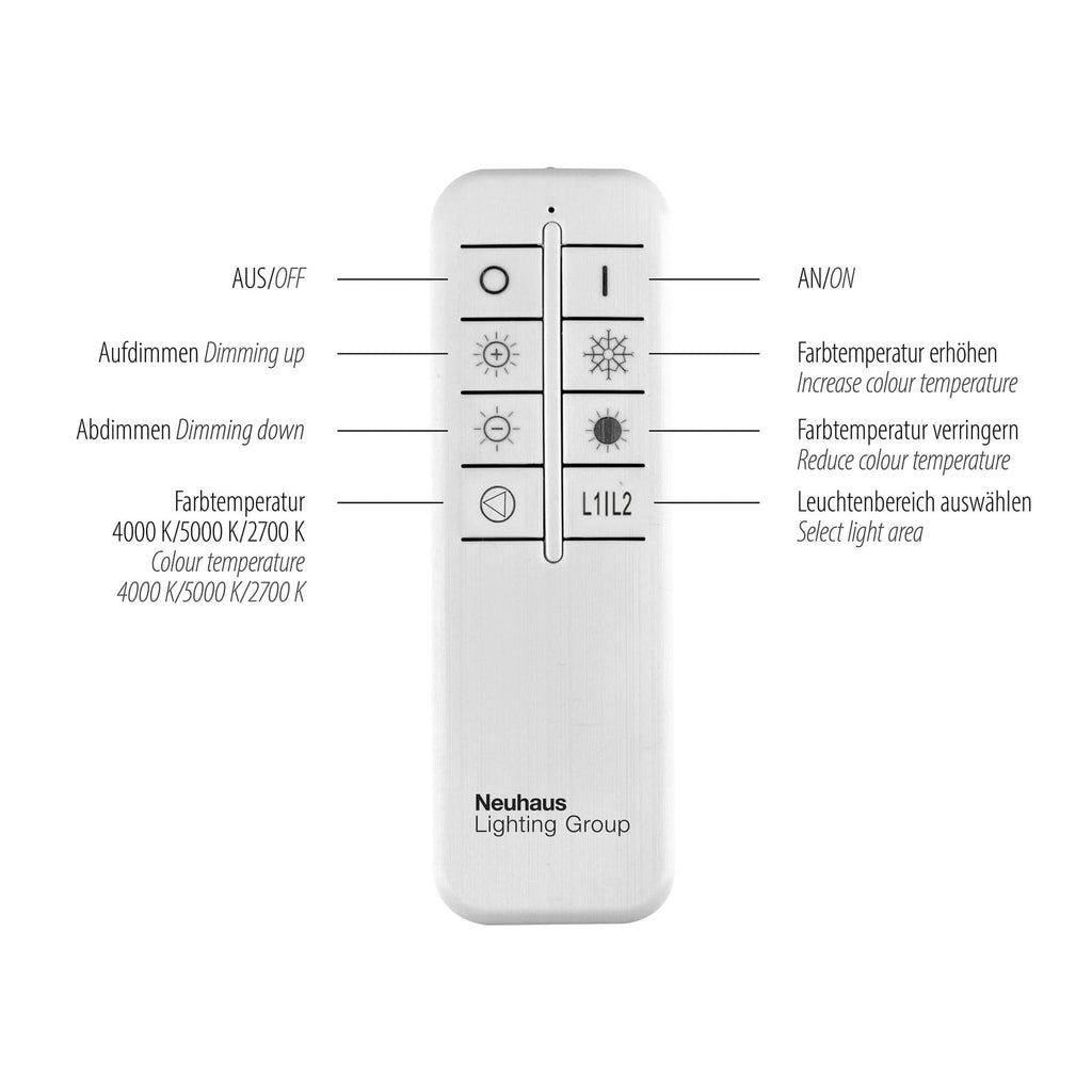 LED taklampe Asmin CCT dimbar stål 109,5x25,7 cm energibesparende