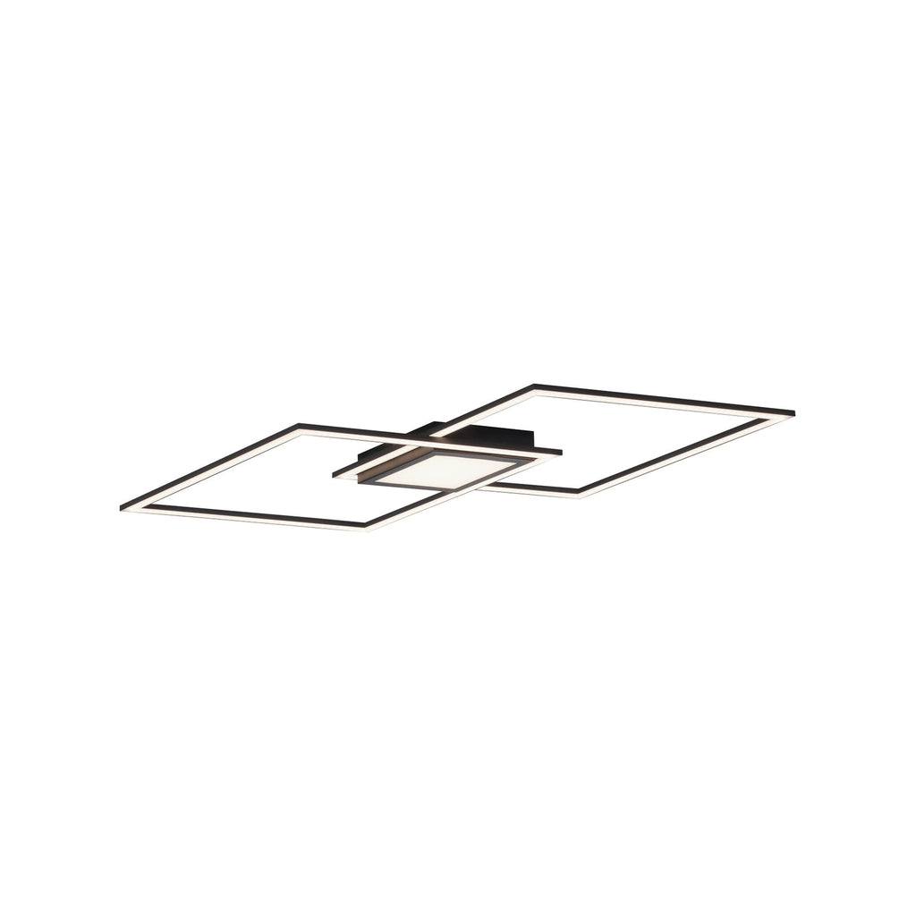 LED taklampe Asmin dimbar svart 106x37 cm CCT 45W detalj