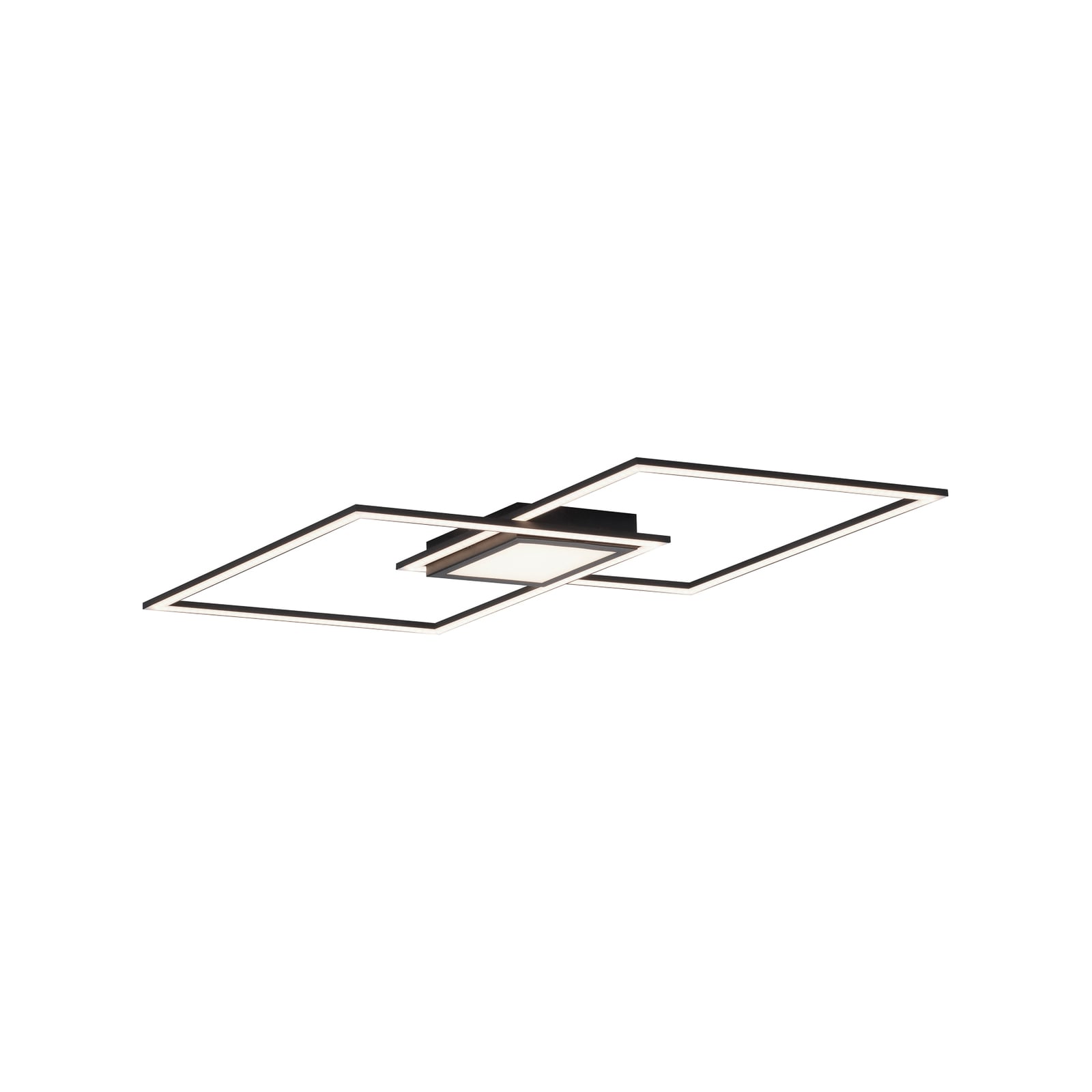 LED taklampe Asmin dimbar svart 106x37 cm CCT 45W detalj