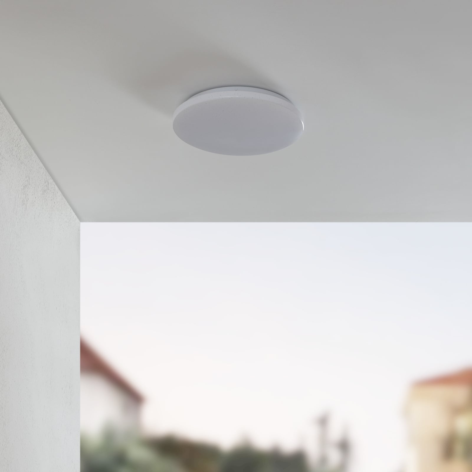 LED taklampe Astera utendørs hvit bakside