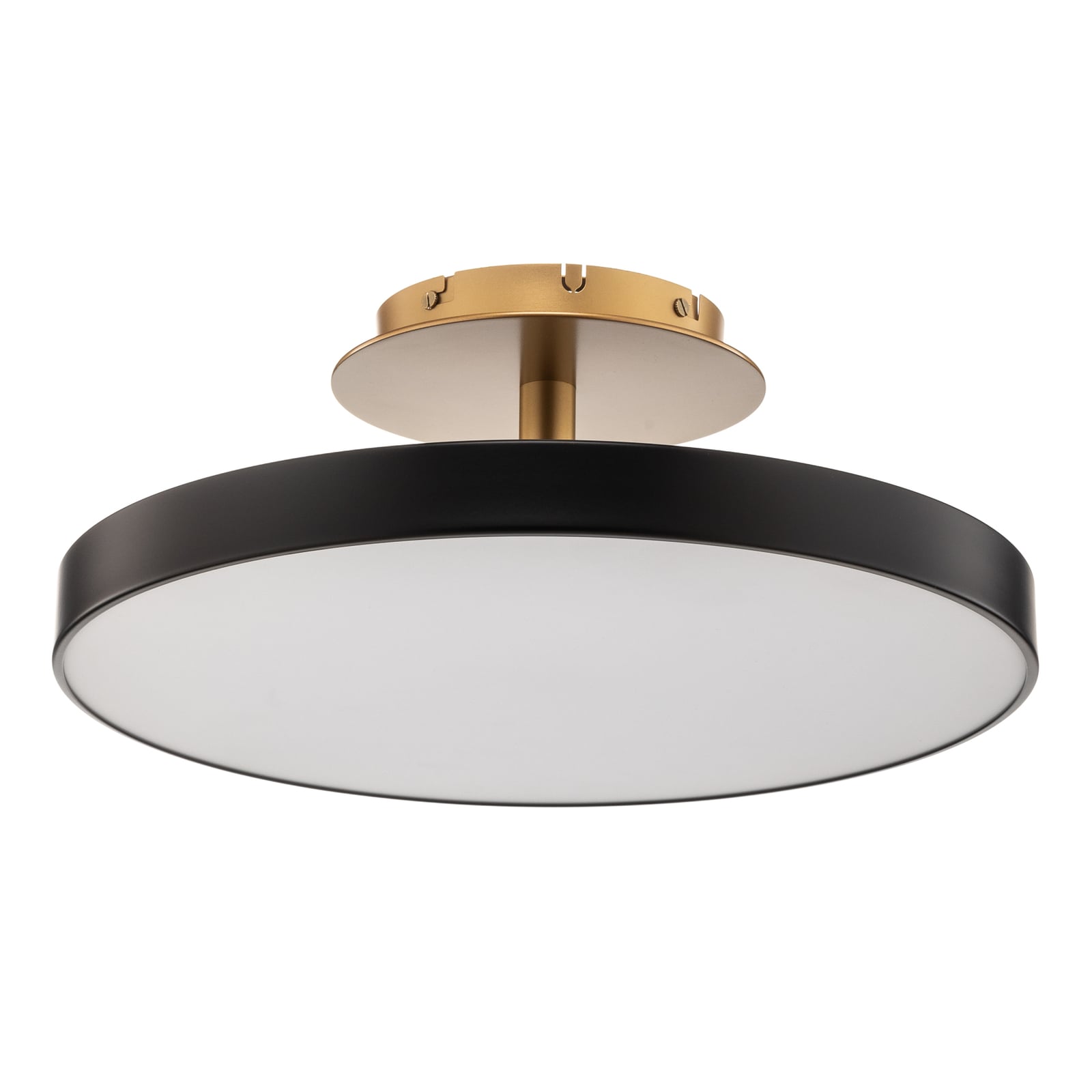 LED taklampe Asteria Up Medium dimbar svart montert i rom