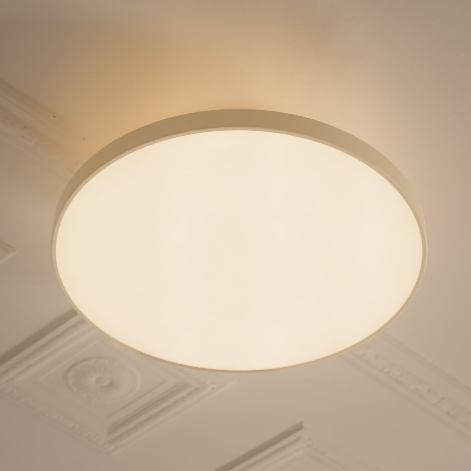 LED taklampe Asteria UP PLUS perlehvit dimbar forfra