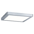 LED taklampe Atria kvadratisk matt krom 22x22 cm dimbar forfra